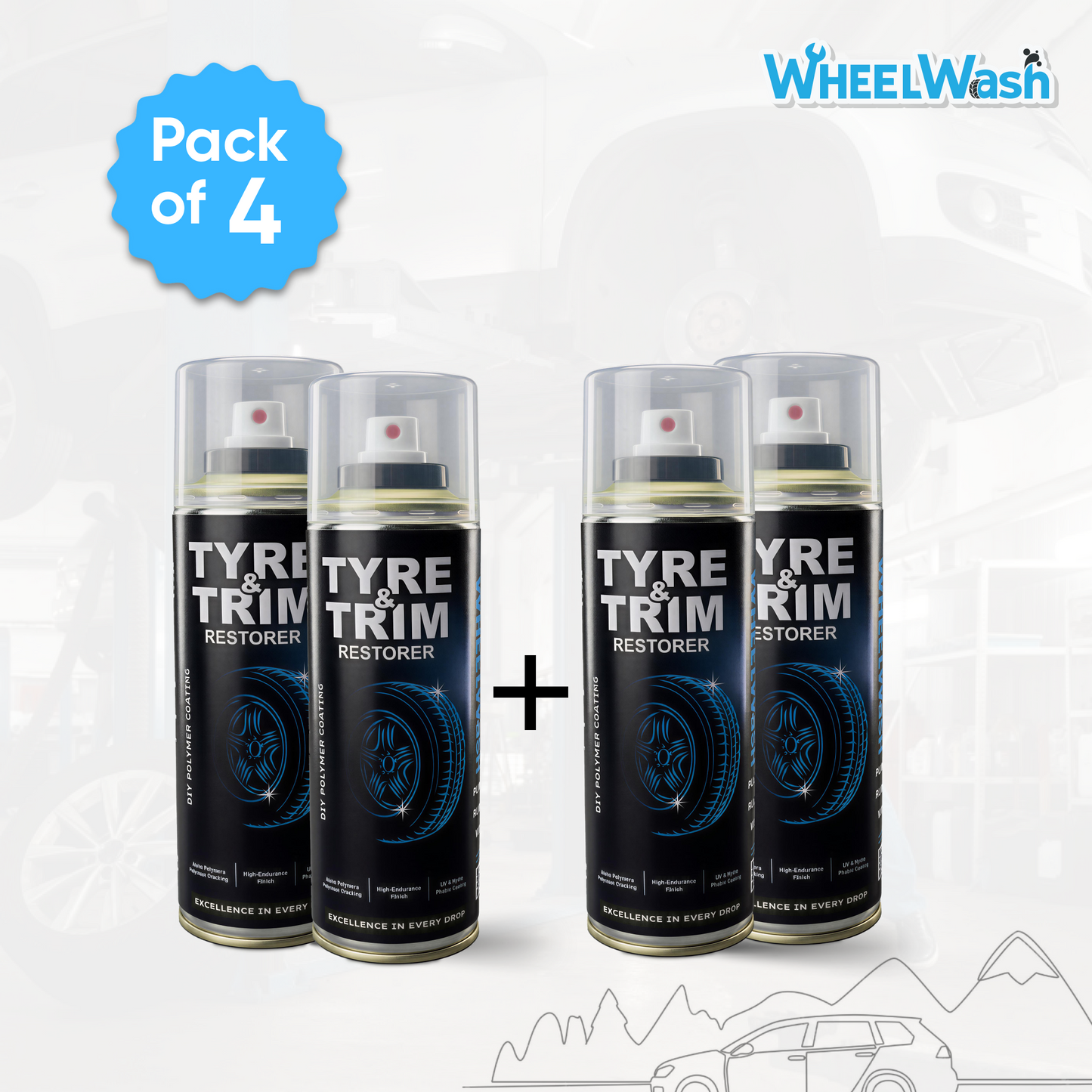 Tyre & Trim Restorer Spray Coating