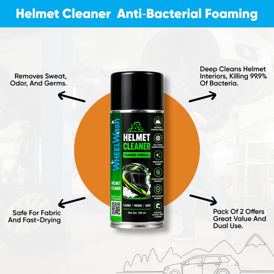 Helmet Cleaner: Anti-Bacterial Foaming
